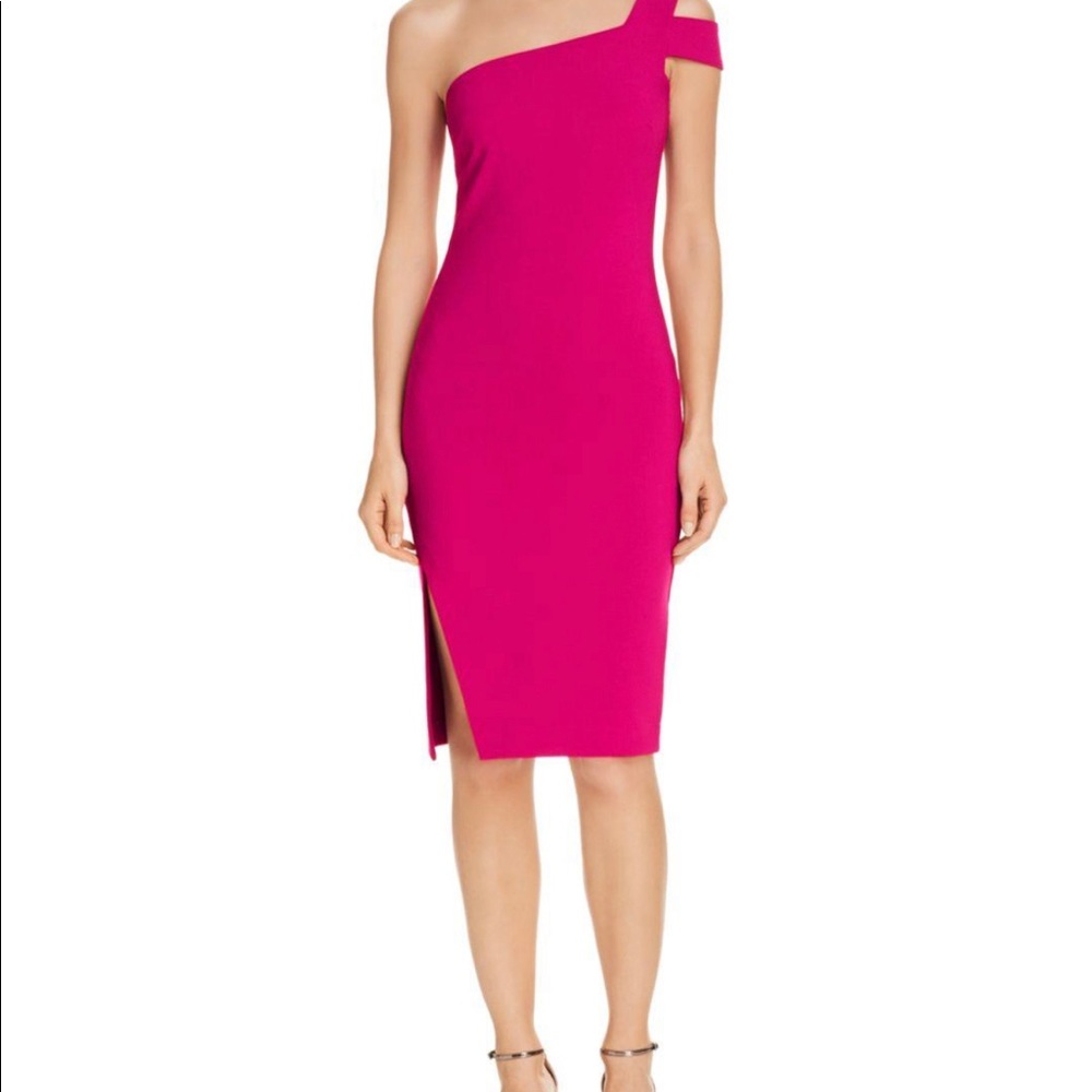 Hot pink likely tight maxi dress
